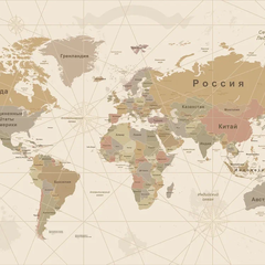 30792 Фотообои Ortograf Карты мира