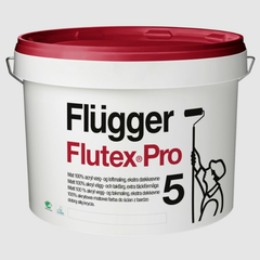 30841 Краска Flugger Flutex Pro 5 для потолка, для стен 2.8 л