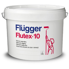 99389 Краска Flugger Flutex 10 для потолка, для стен 9.1 л