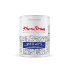 FP-DM-710W-11M Краска Fama Paint Snow White для стен и потолков 0.9 л