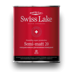 Краска Swiss Lake Semi-matt 20 моющаяся краска для влажных помещений 0.9 л